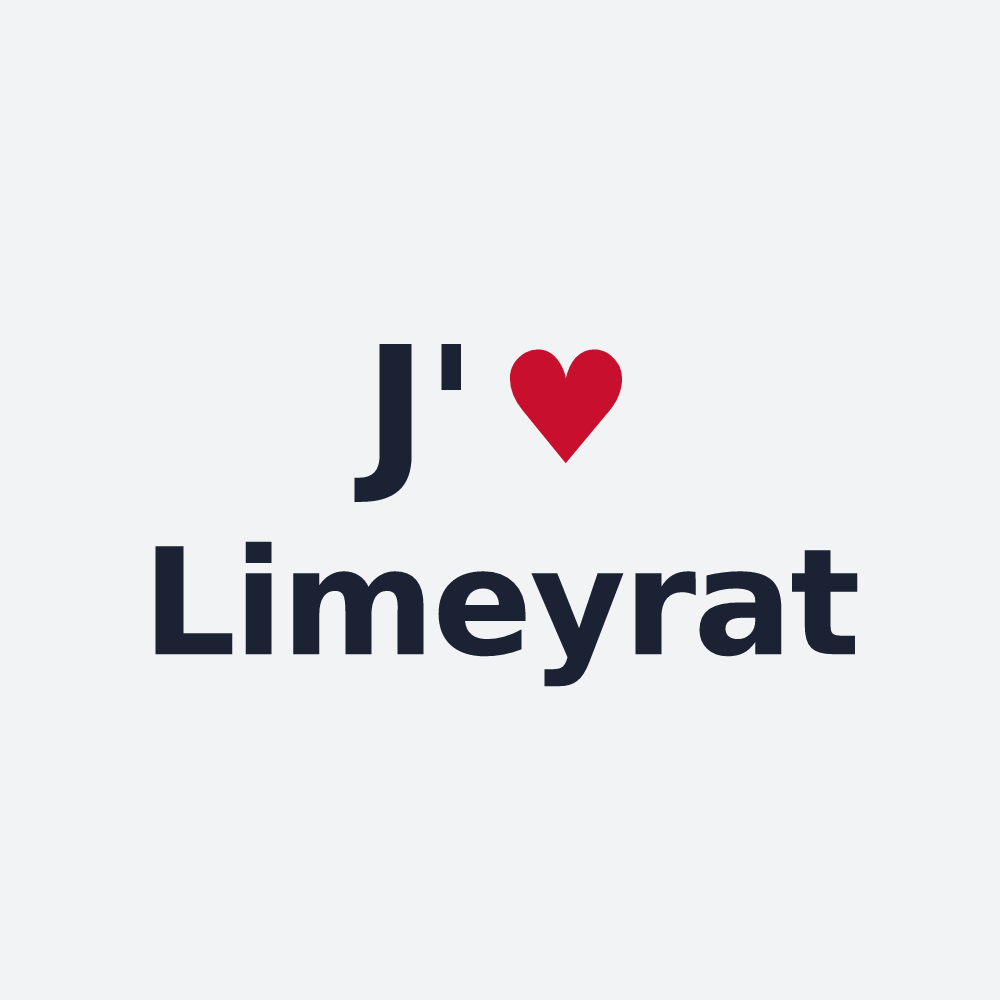 Poster personnalisé Limeyrat — design J'aime Limeyrat