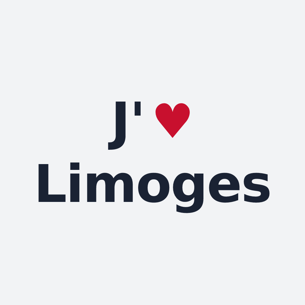 Poster personnalisé Limoges — design J'aime Limoges
