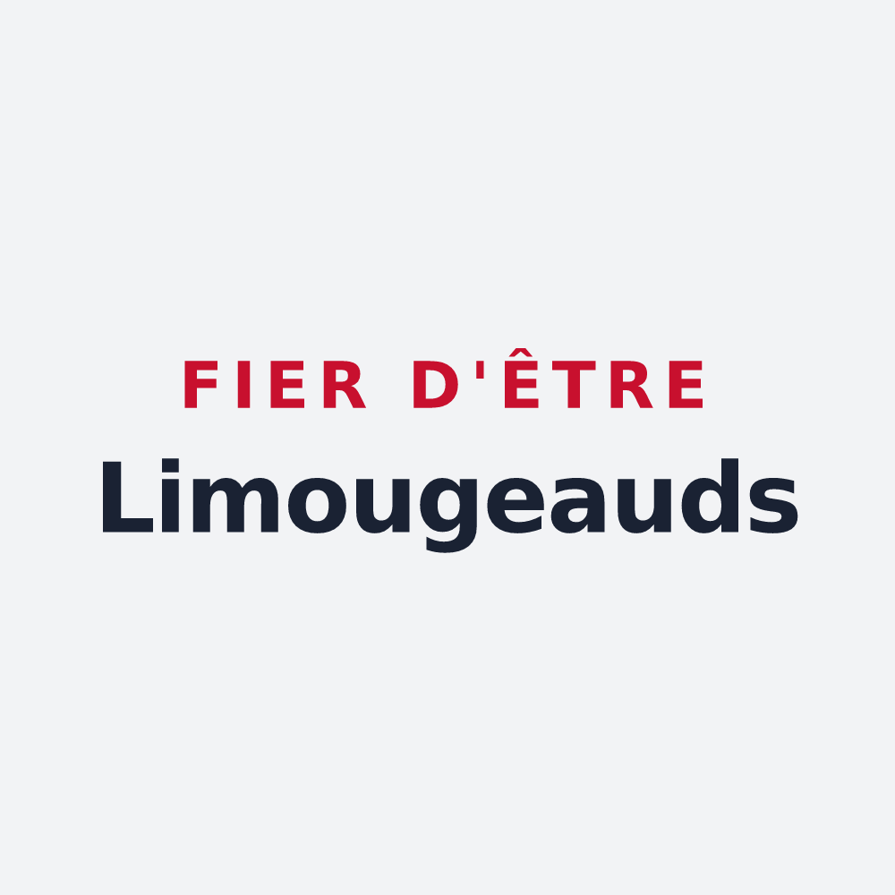 Poster « Fier d'être Limougeauds » — design pour Limoges