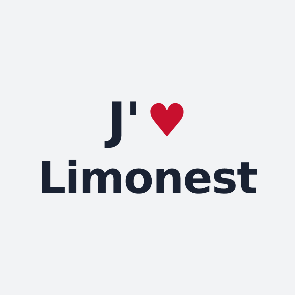 Poster personnalisé Limonest — design J'aime Limonest