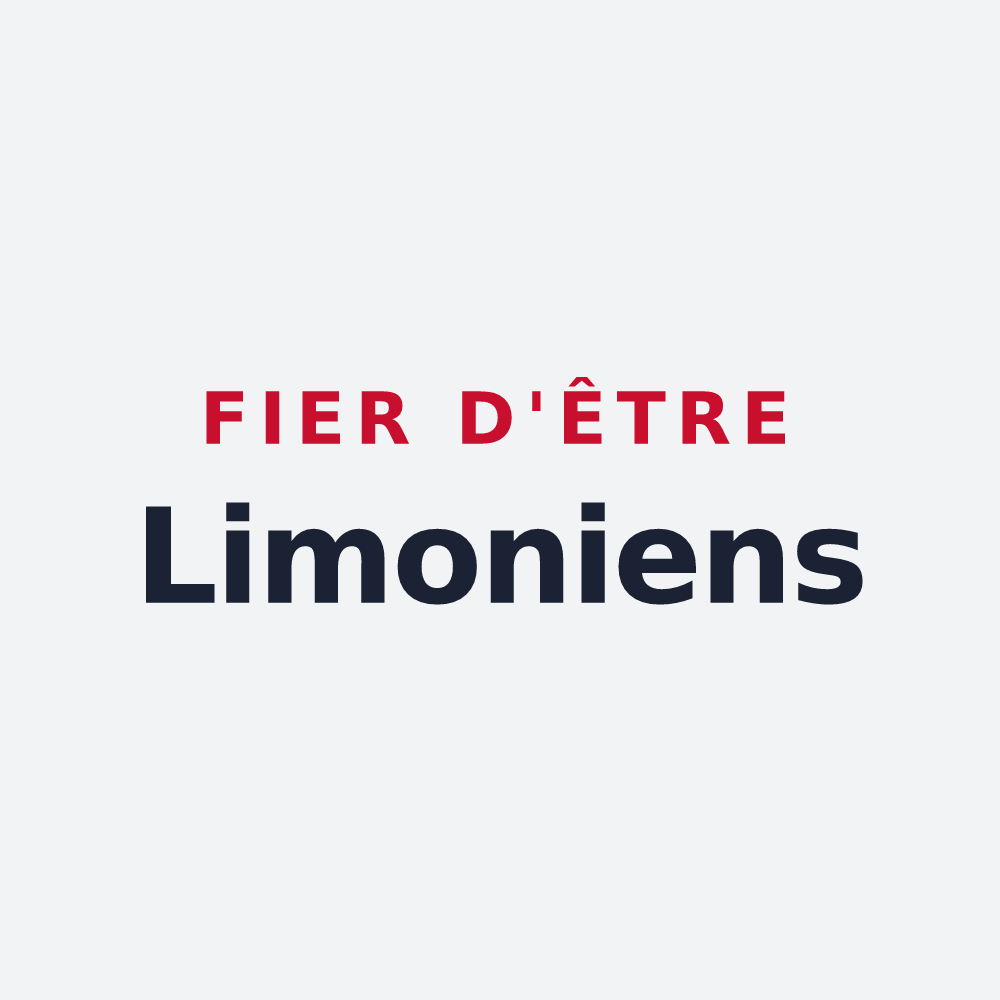 Poster « Fier d'être Limoniens » — design pour Limony