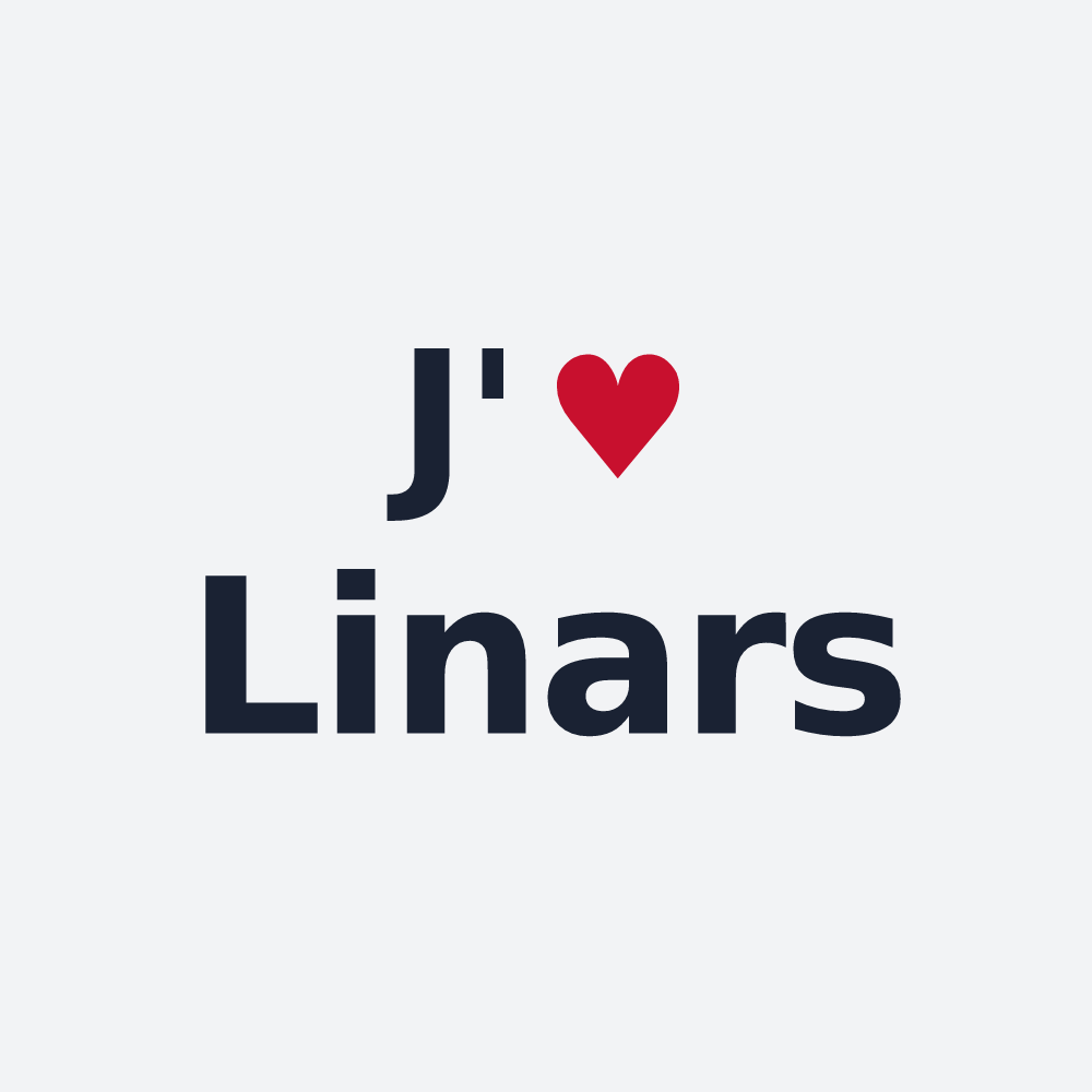 Poster personnalisé Linars — design J'aime Linars