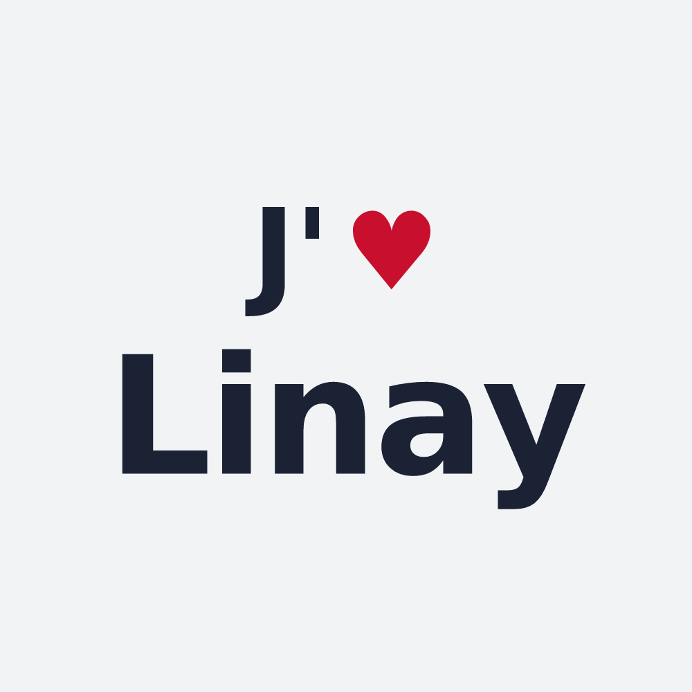 Poster personnalisé Linay — design J'aime Linay