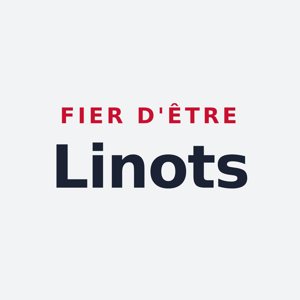 Poster « Fier d'être Linots » — design pour Linay