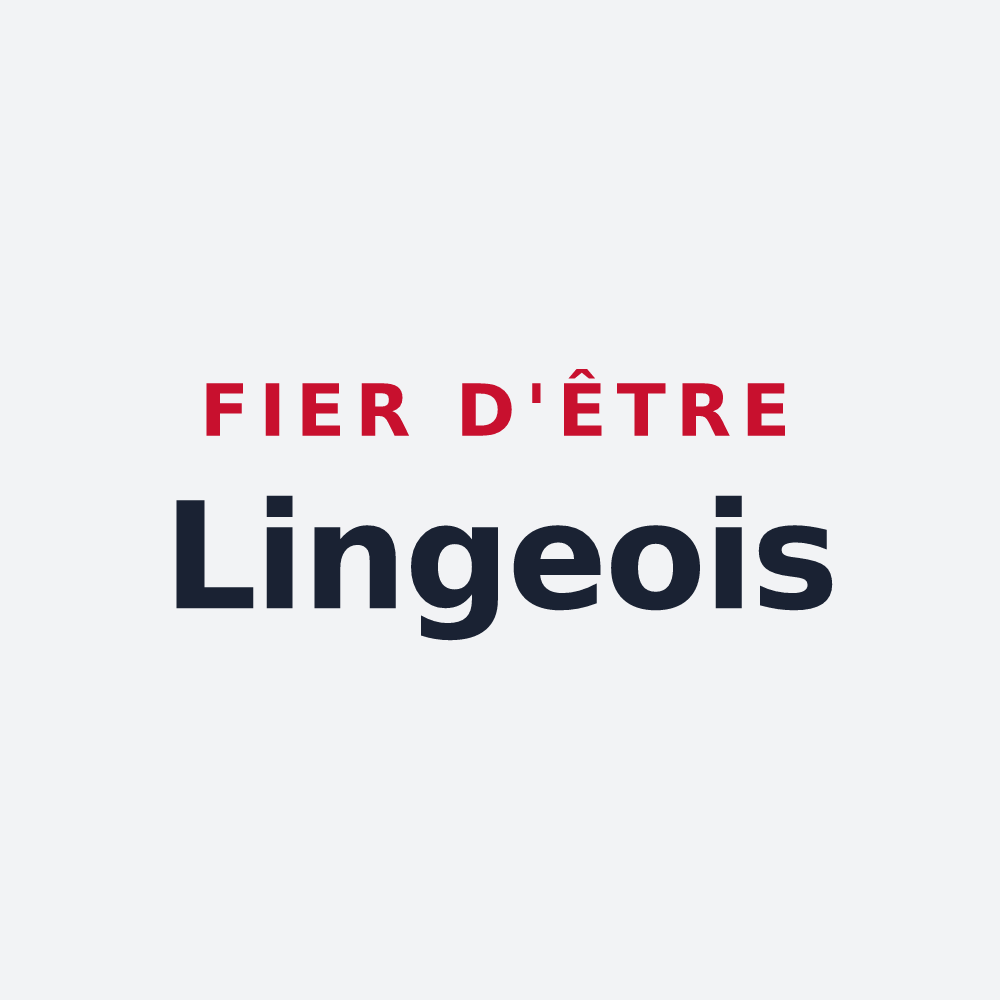 Poster « Fier d'être Lingeois » — design pour Lingé