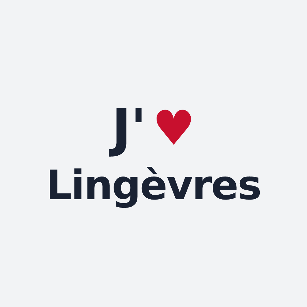 Poster personnalisé Lingèvres — design J'aime Lingèvres