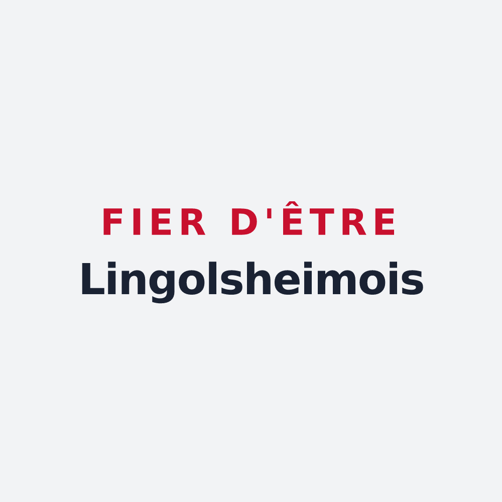Poster « Fier d'être Lingolsheimois » — design pour Lingolsheim