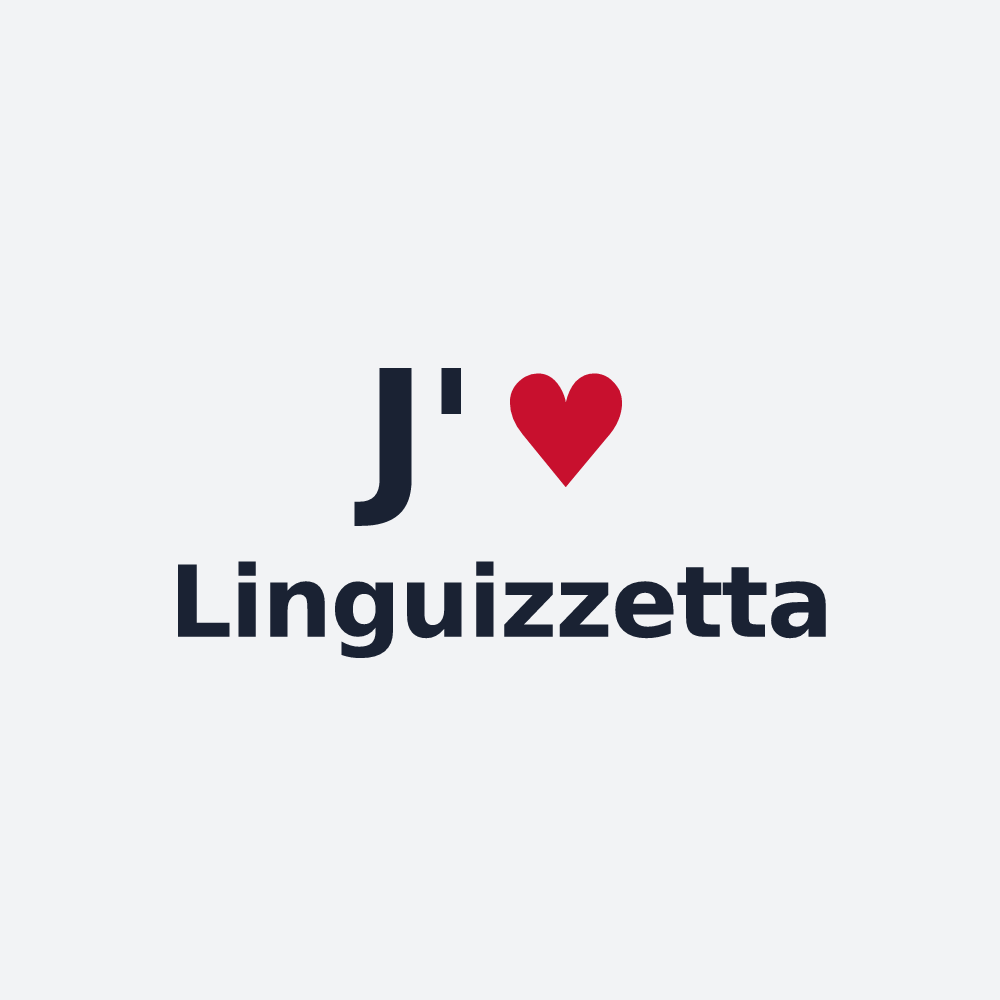 Poster personnalisé Linguizzetta — design J'aime Linguizzetta