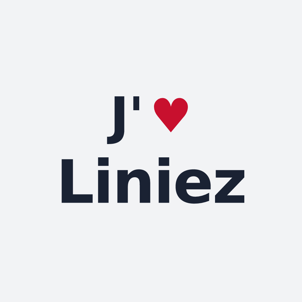 Poster personnalisé Liniez — design J'aime Liniez
