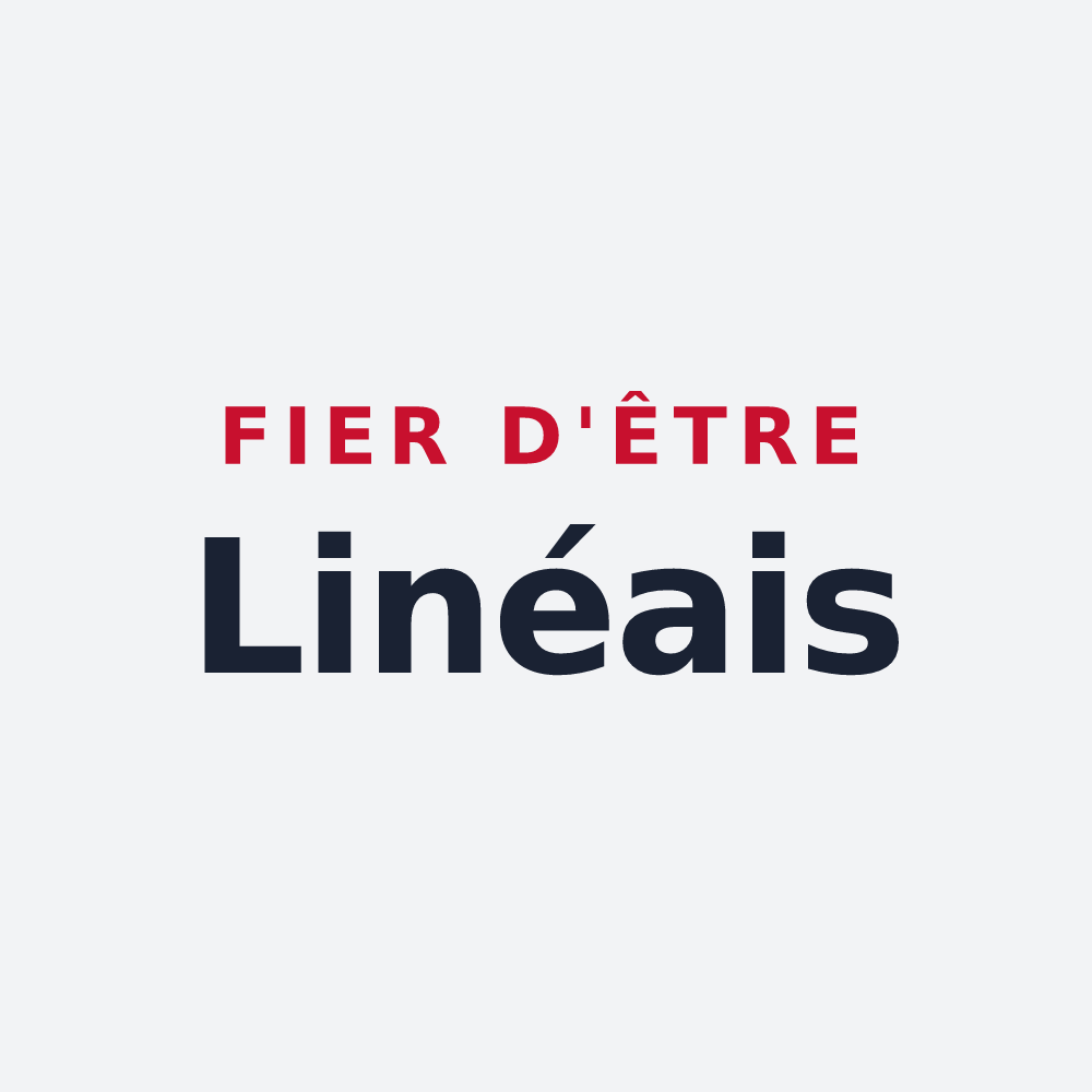 Poster « Fier d'être Linéais » — design pour Liniez
