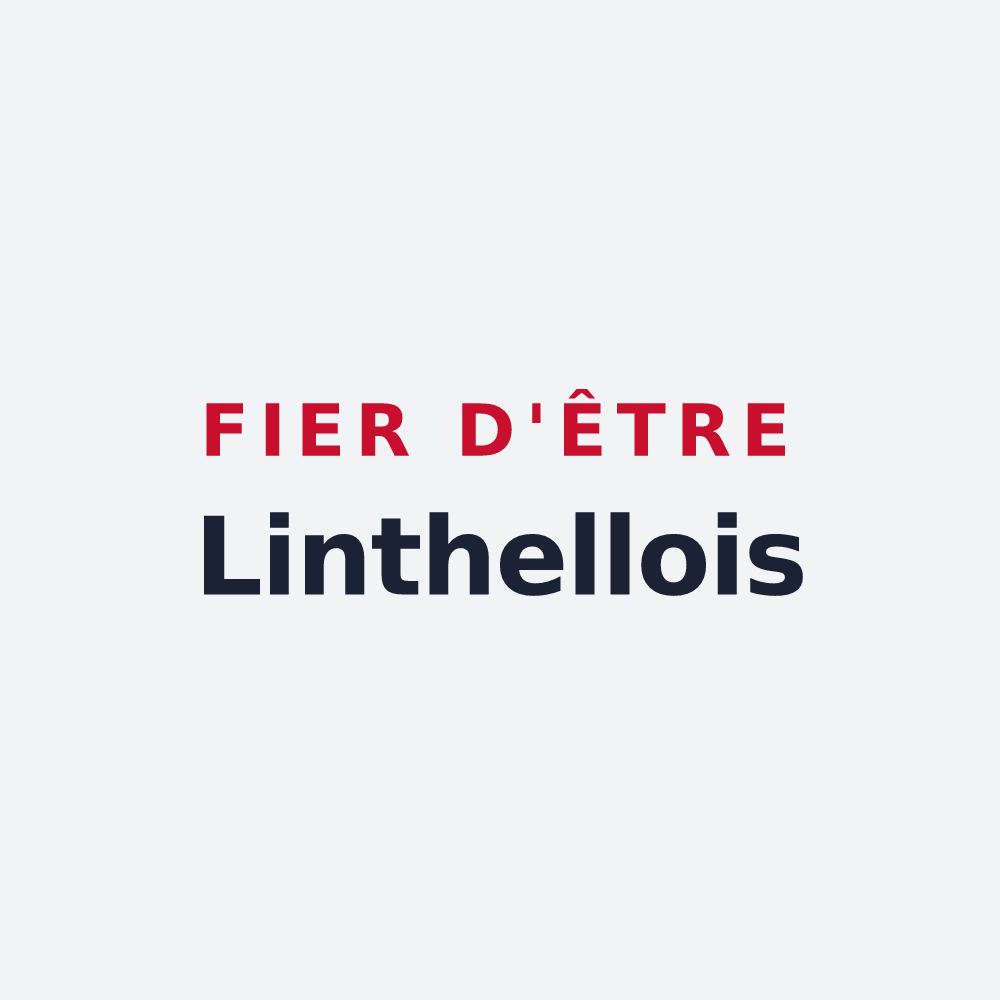Poster « Fier d'être Linthellois » — design pour Linthelles