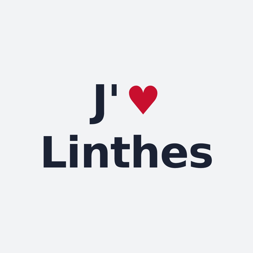 Poster personnalisé Linthes — design J'aime Linthes