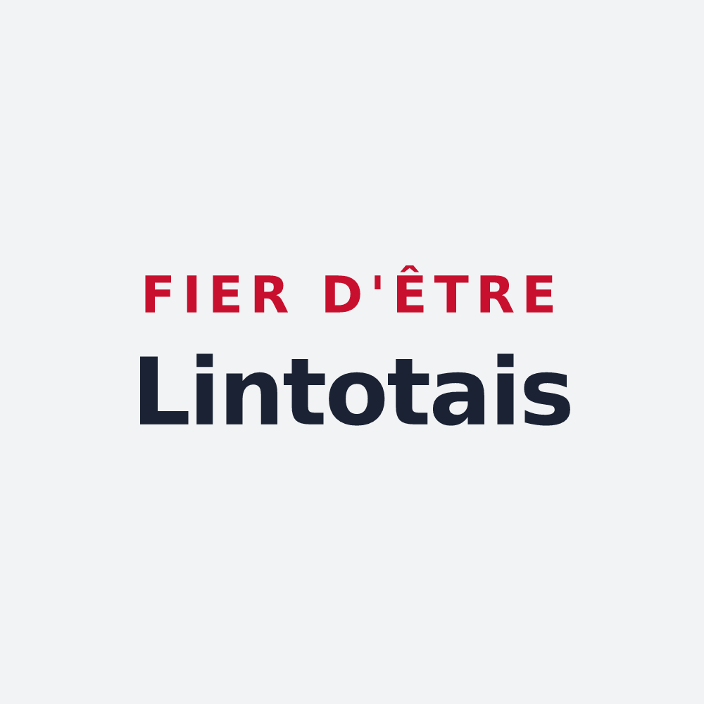 Poster « Fier d'être Lintotais » — design pour Lintot-les-Bois