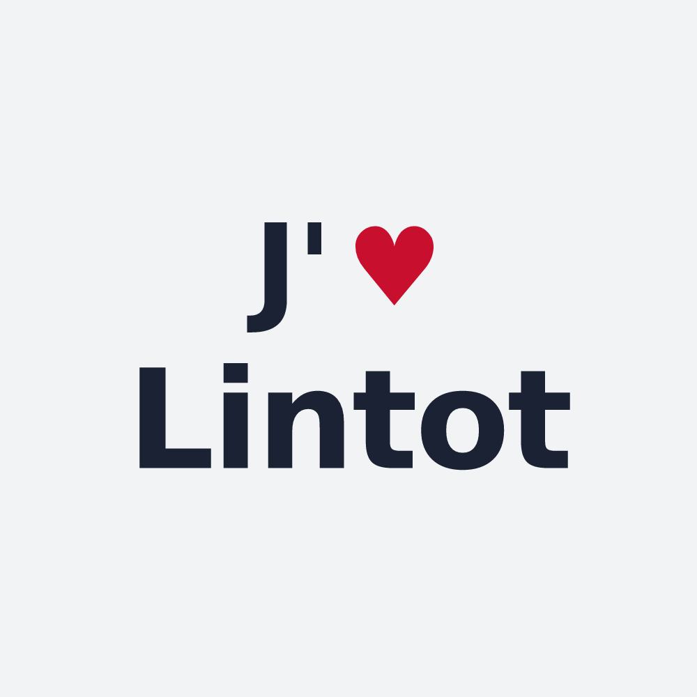 Poster personnalisé Lintot — design J'aime Lintot