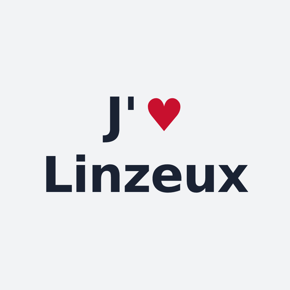 Poster personnalisé Linzeux — design J'aime Linzeux
