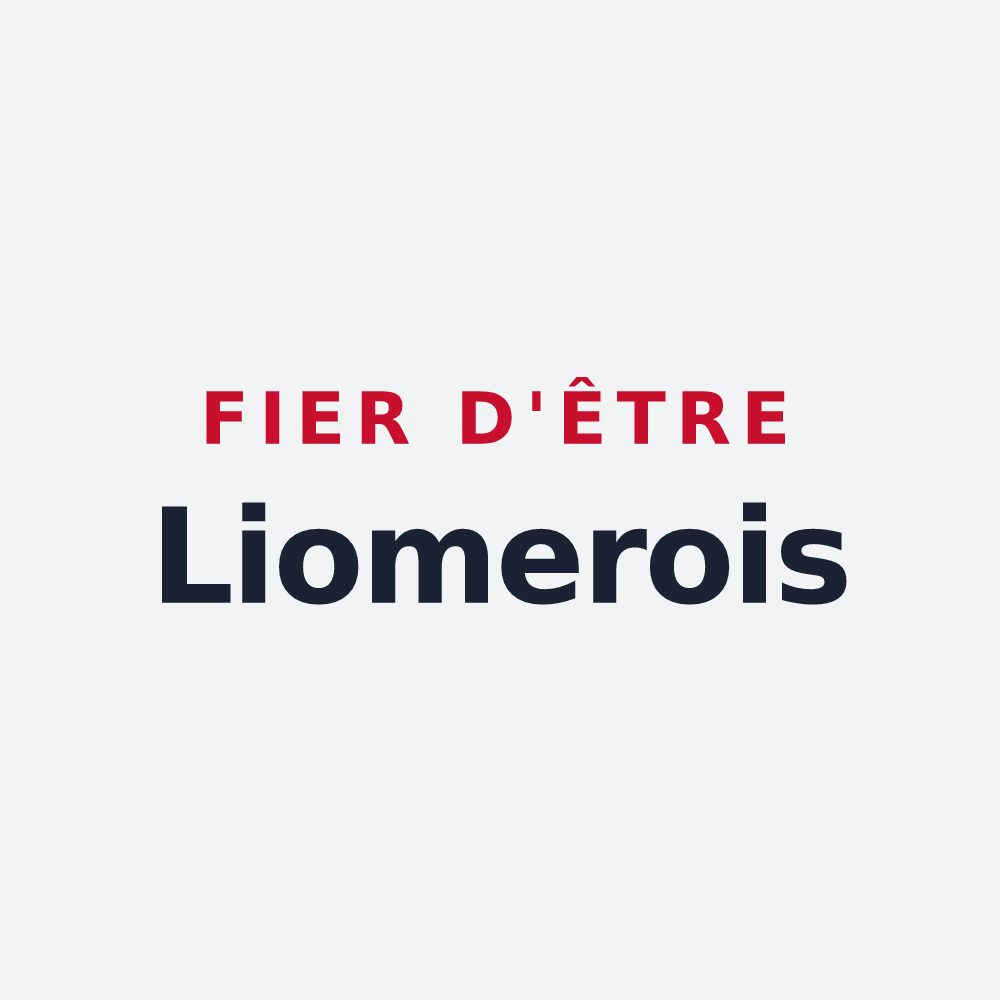 Poster « Fier d'être Liomerois » — design pour Liomer