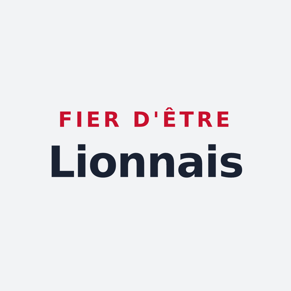 Poster « Fier d'être Lionnais » — design pour Lion-en-Beauce