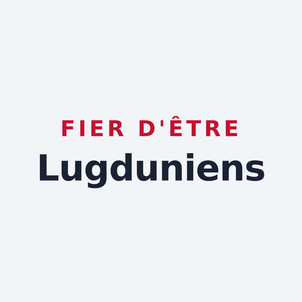 Poster « Fier d'être Lugduniens » — design pour Lion-en-Sullias