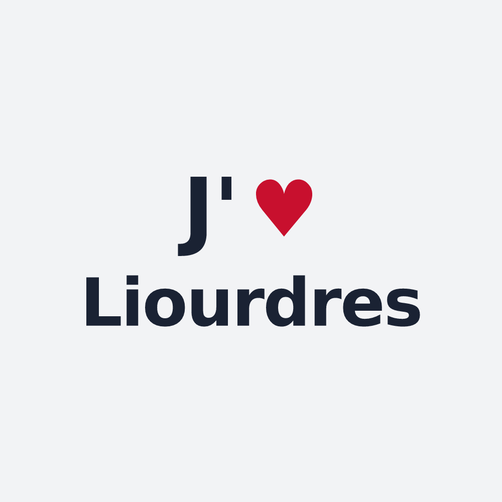 Poster personnalisé Liourdres — design J'aime Liourdres