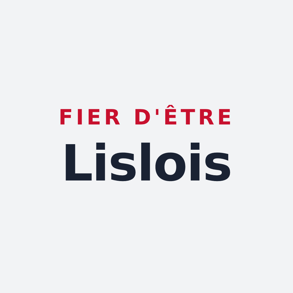 Poster « Fier d'être Lislois » — design pour Lisle