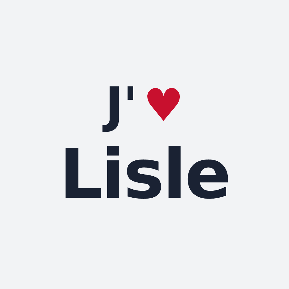 Poster personnalisé Lisle — design J'aime Lisle