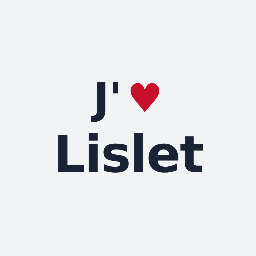 Poster personnalisé Lislet — design J'aime Lislet