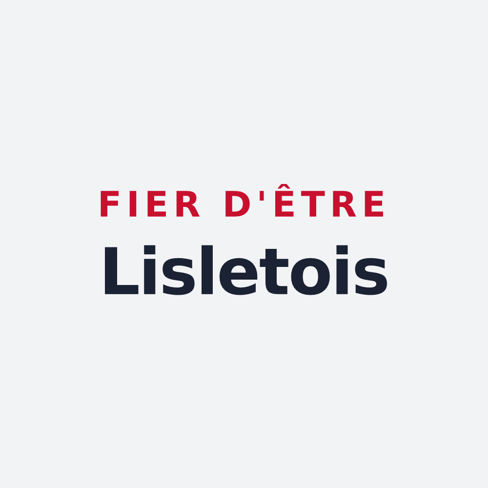 Poster « Fier d'être Lisletois » — design pour Lislet