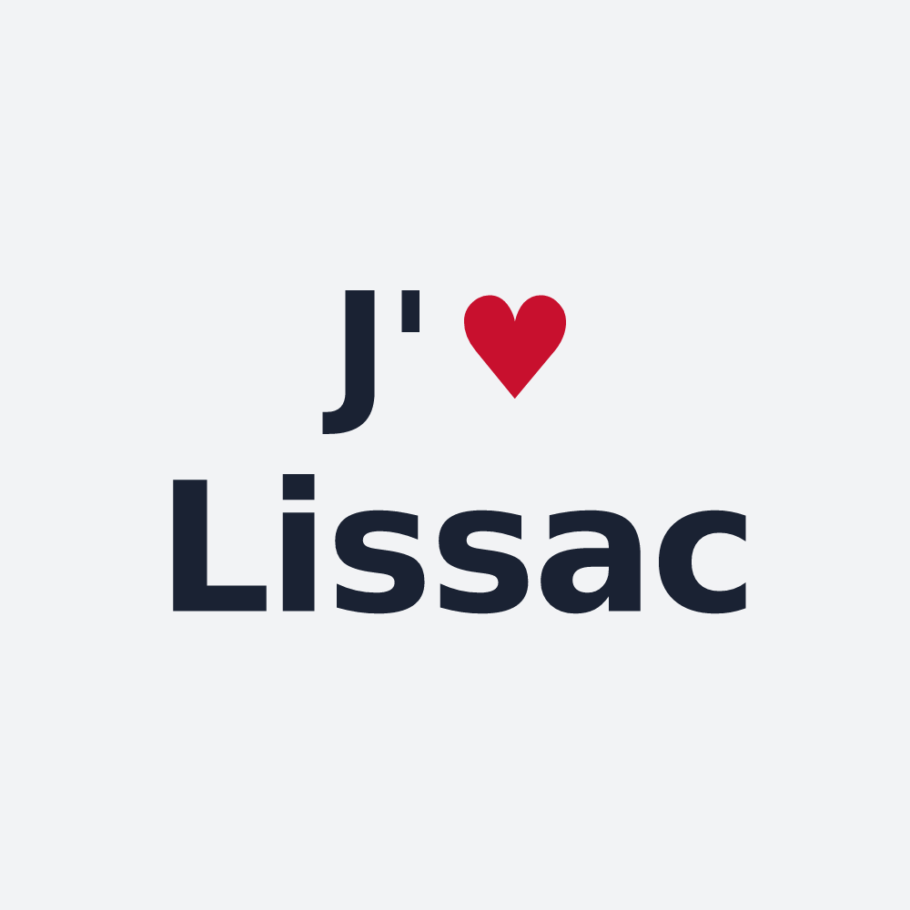 Poster personnalisé Lissac — design J'aime Lissac