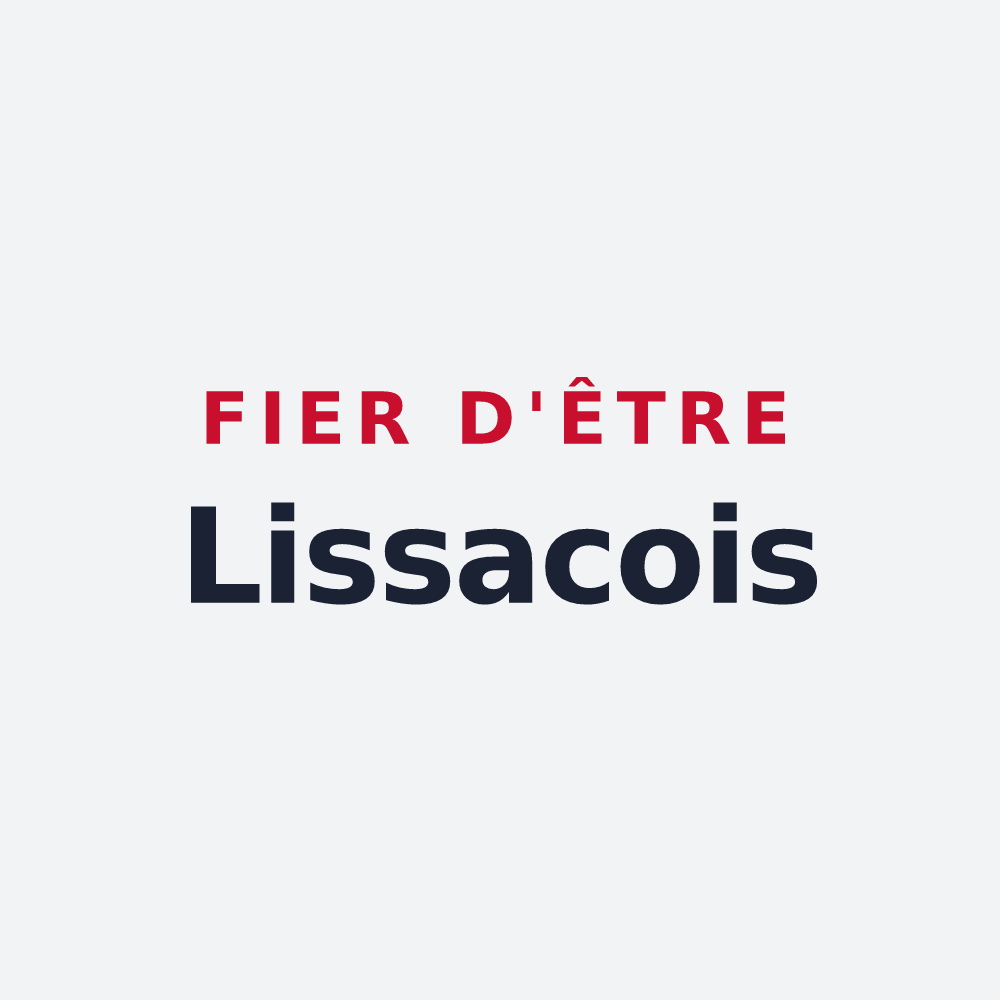 Poster « Fier d'être Lissacois » — design pour Lissac