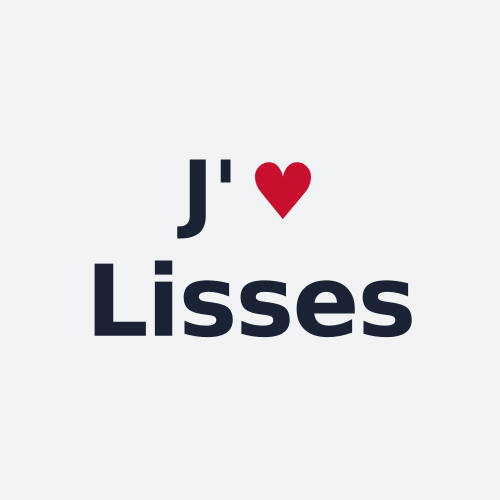 Poster personnalisé Lisses — design J'aime Lisses