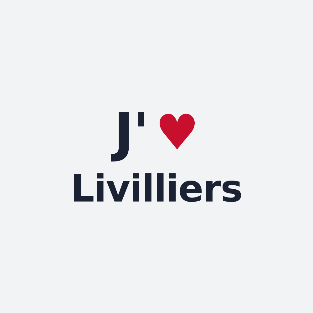 Poster personnalisé Livilliers — design J'aime Livilliers