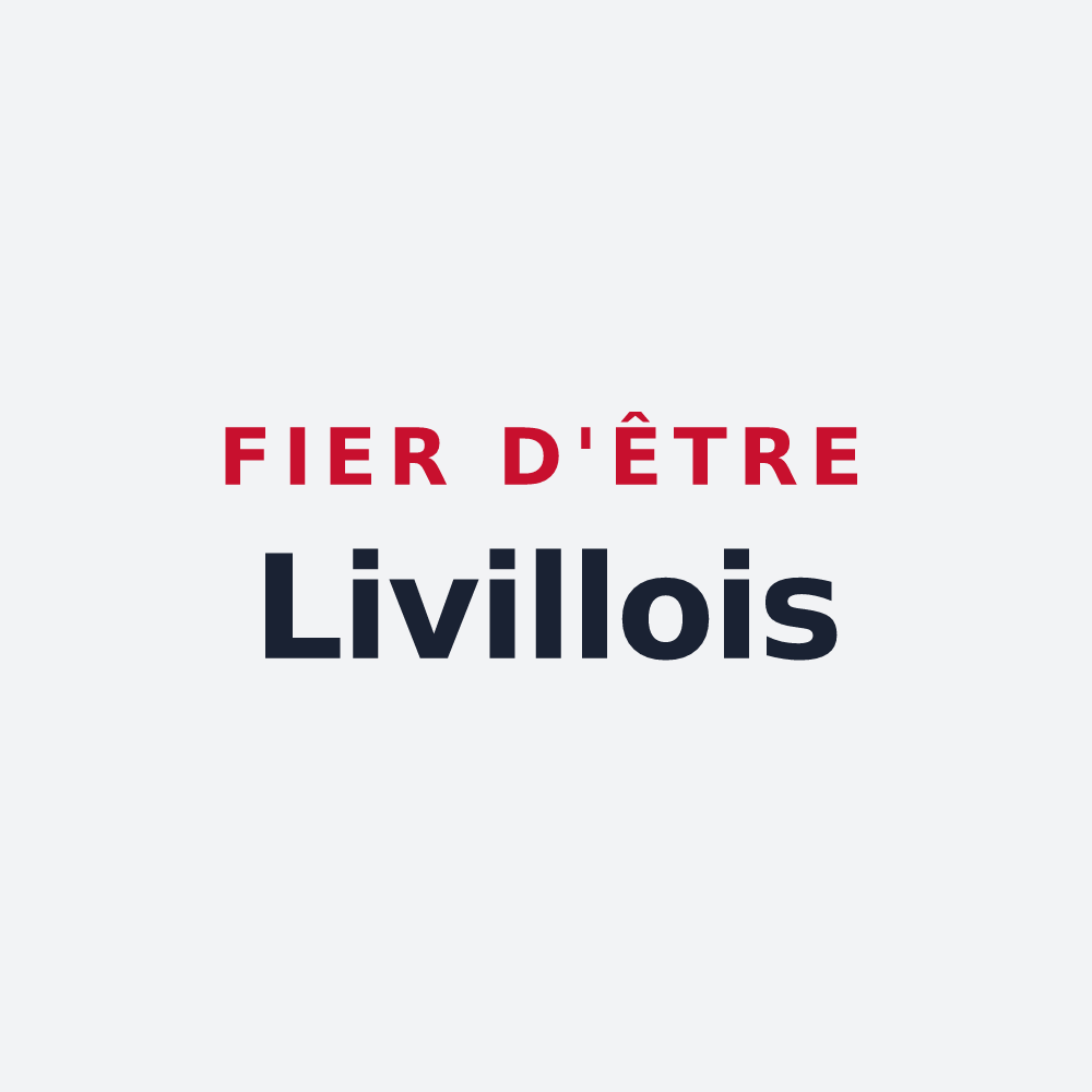 Poster « Fier d'être Livillois » — design pour Livilliers