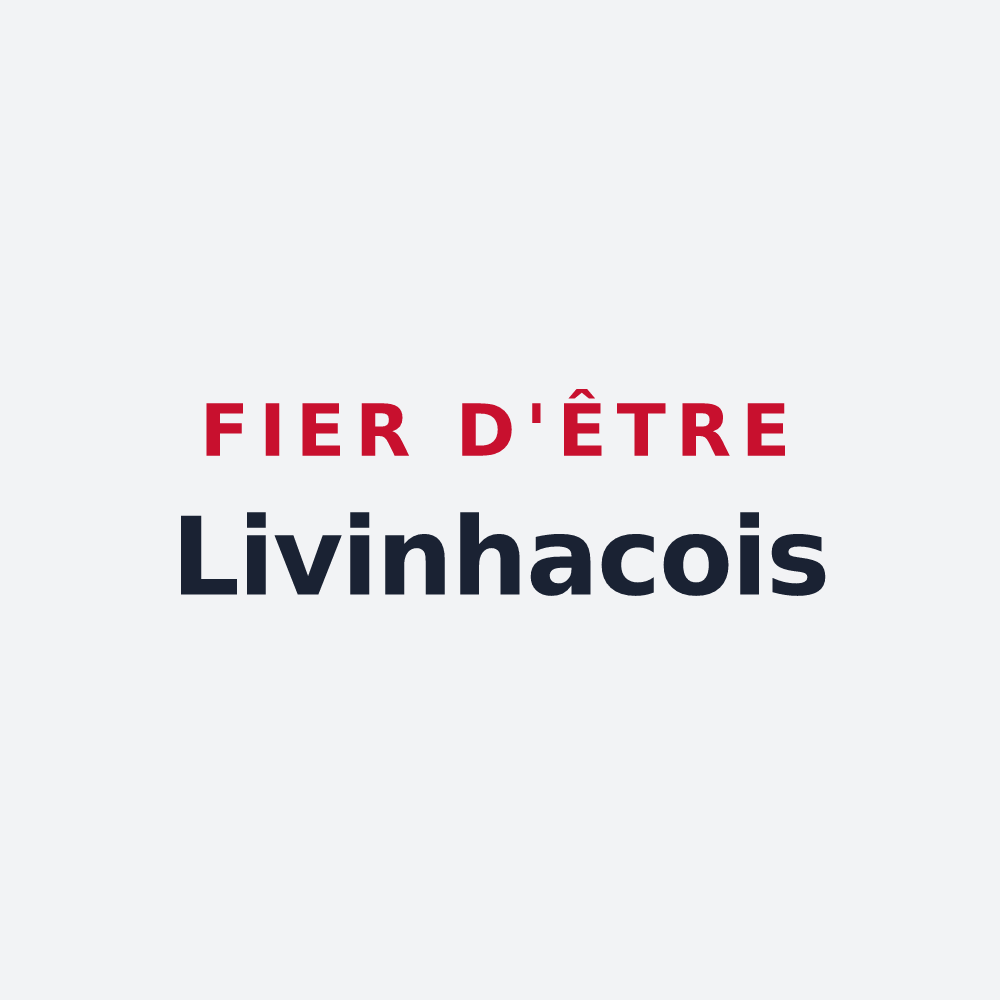 Poster « Fier d'être Livinhacois » — design pour Livinhac-le-Haut