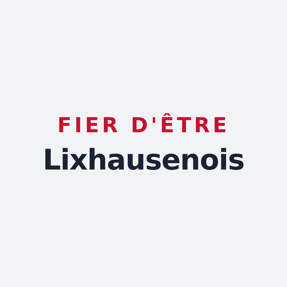 Poster « Fier d'être Lixhausenois » — design pour Lixhausen