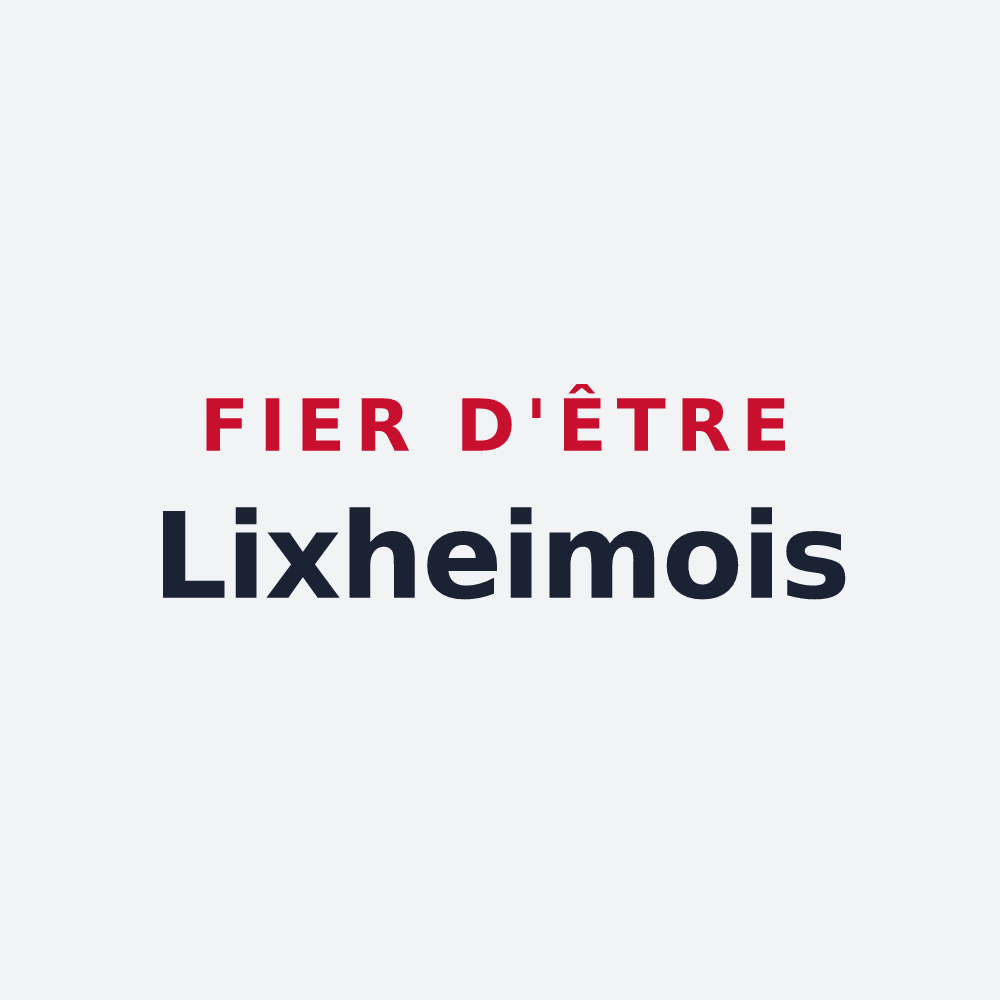 Poster « Fier d'être Lixheimois » — design pour Lixheim