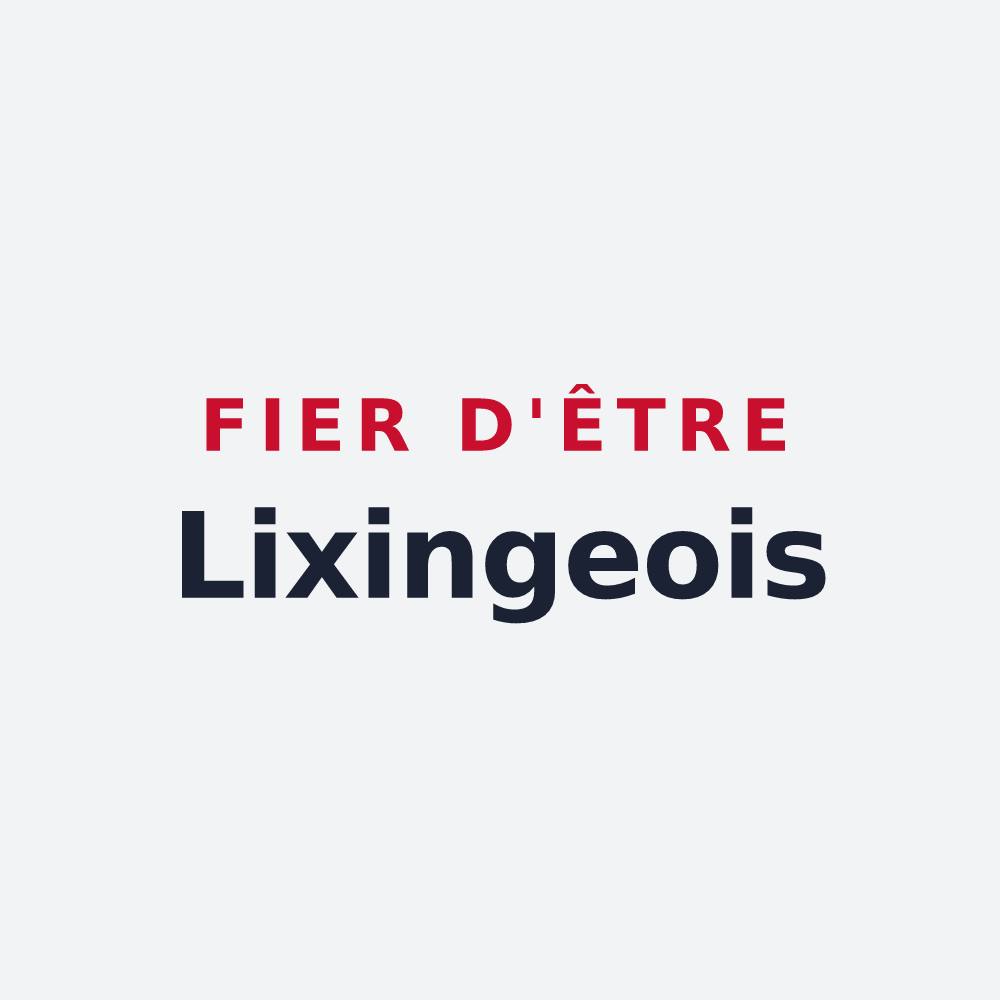 Poster « Fier d'être Lixingeois » — design pour Lixing-lès-Rouhling