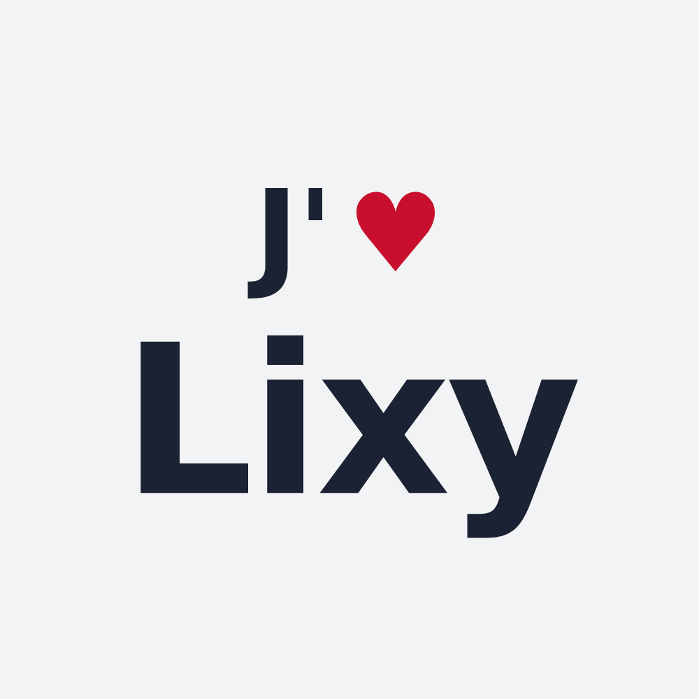 Poster personnalisé Lixy — design J'aime Lixy