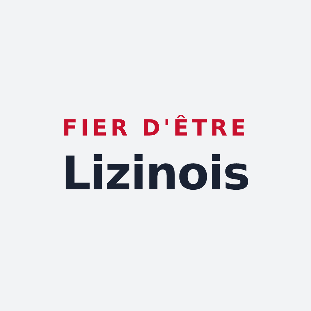 Poster « Fier d'être Lizinois » — design pour Lizines
