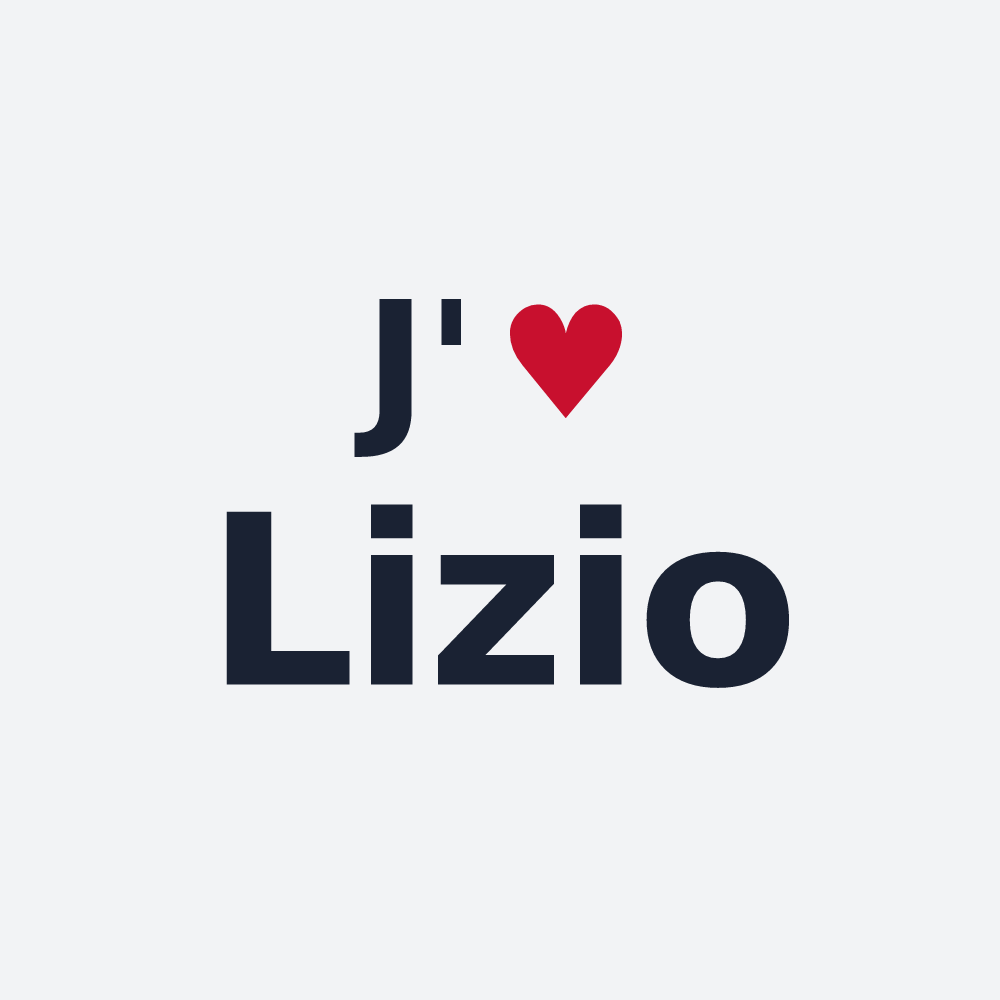 Poster personnalisé Lizio — design J'aime Lizio
