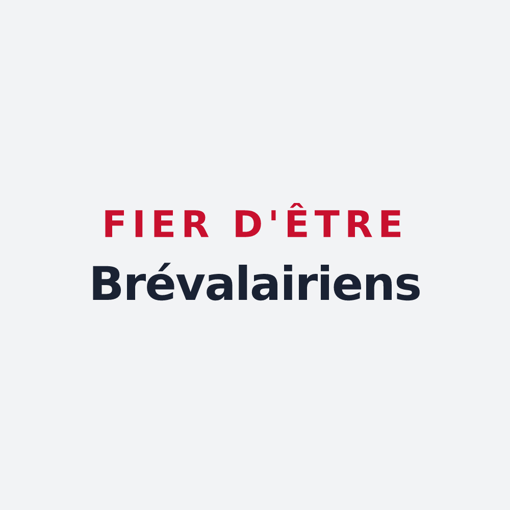 Poster « Fier d'être Brévalairiens » — design pour Loc-Brévalaire