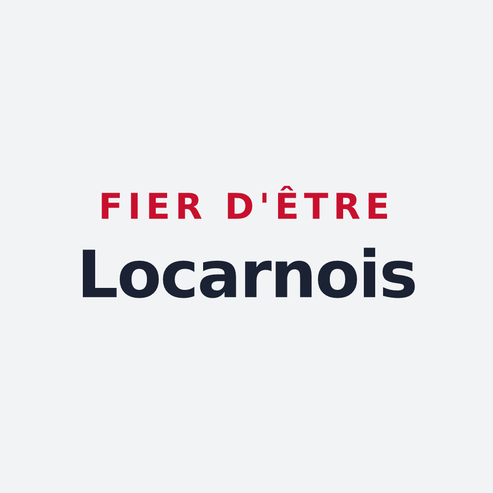 Poster « Fier d'être Locarnois » — design pour Locarn