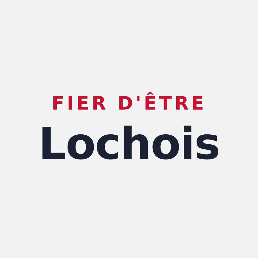 Poster « Fier d'être Lochois » — design pour Loches-sur-Ource