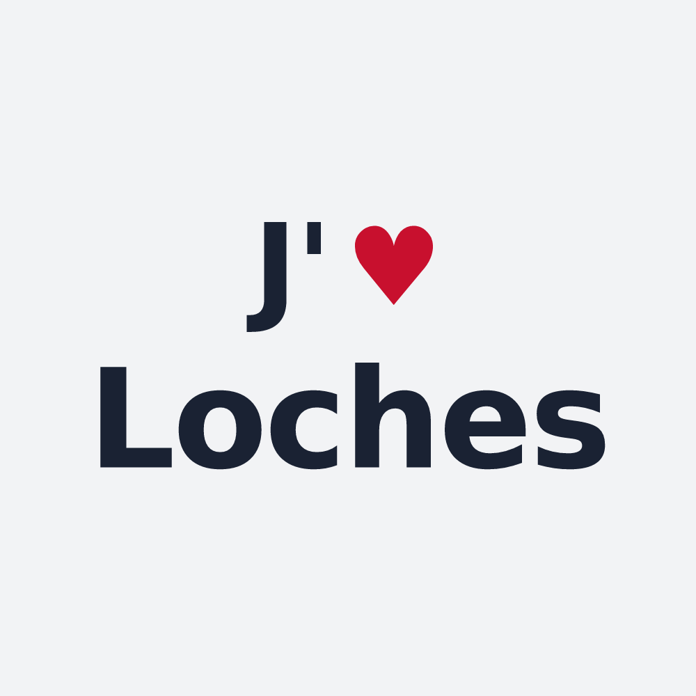 Poster personnalisé Loches — design J'aime Loches
