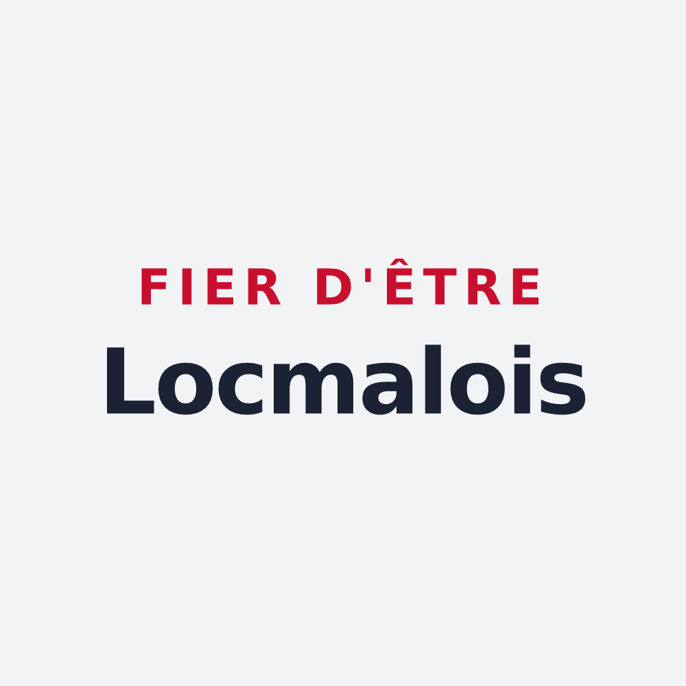 Poster « Fier d'être Locmalois » — design pour Locmalo