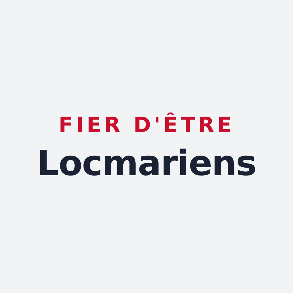 Poster « Fier d'être Locmariens » — design pour Locmaria-Grand-Champ