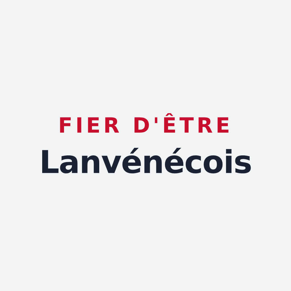 Poster « Fier d'être Lanvénécois » — design pour Locmaria-Plouzané