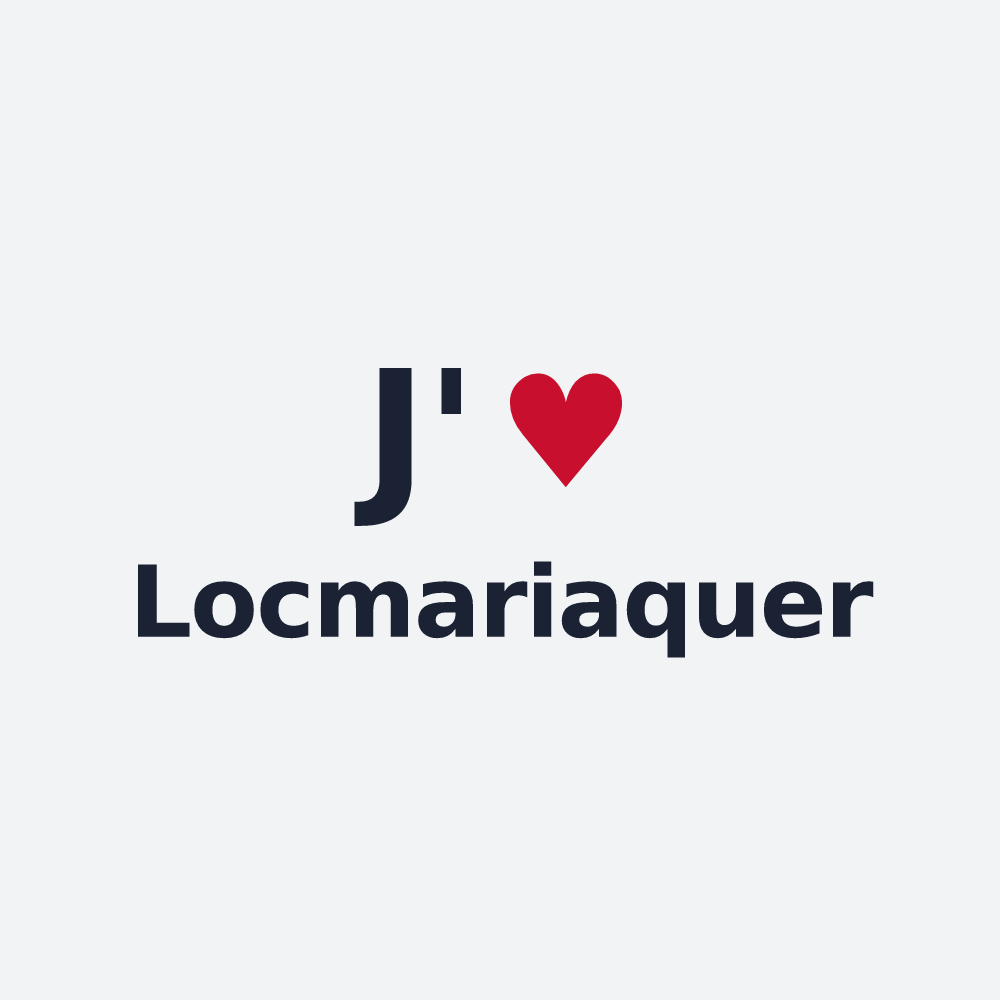 Poster personnalisé Locmariaquer — design J'aime Locmariaquer