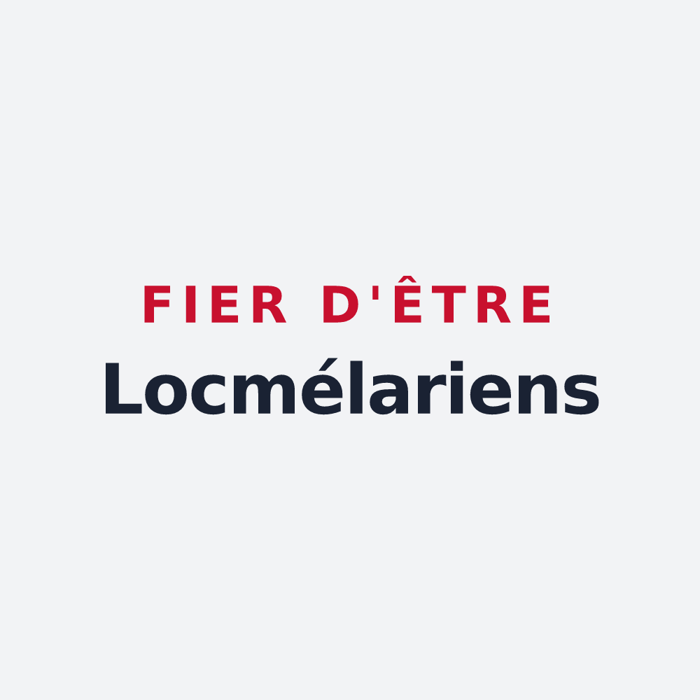 Poster « Fier d'être Locmélariens » — design pour Locmélar