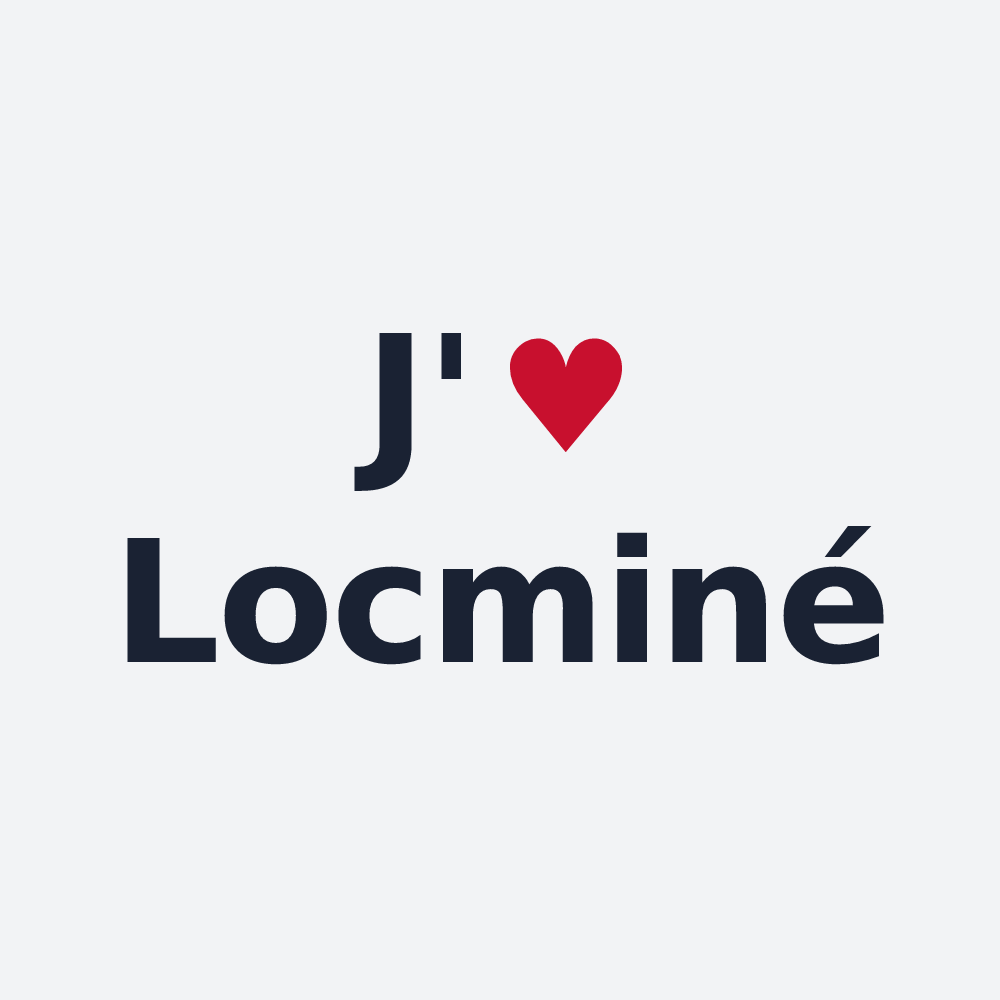 Poster personnalisé Locminé — design J'aime Locminé