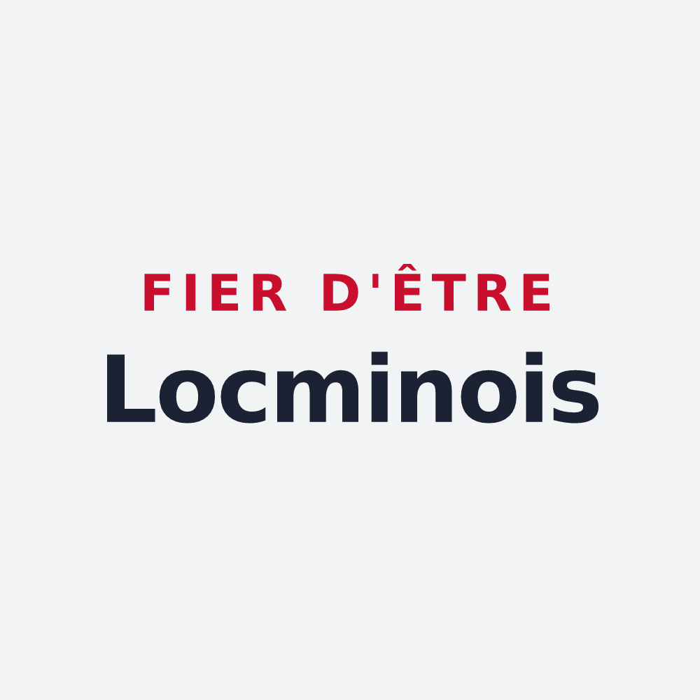 Poster « Fier d'être Locminois » — design pour Locminé